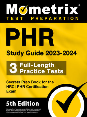 cover image of PHR Study Guide 2023-2024